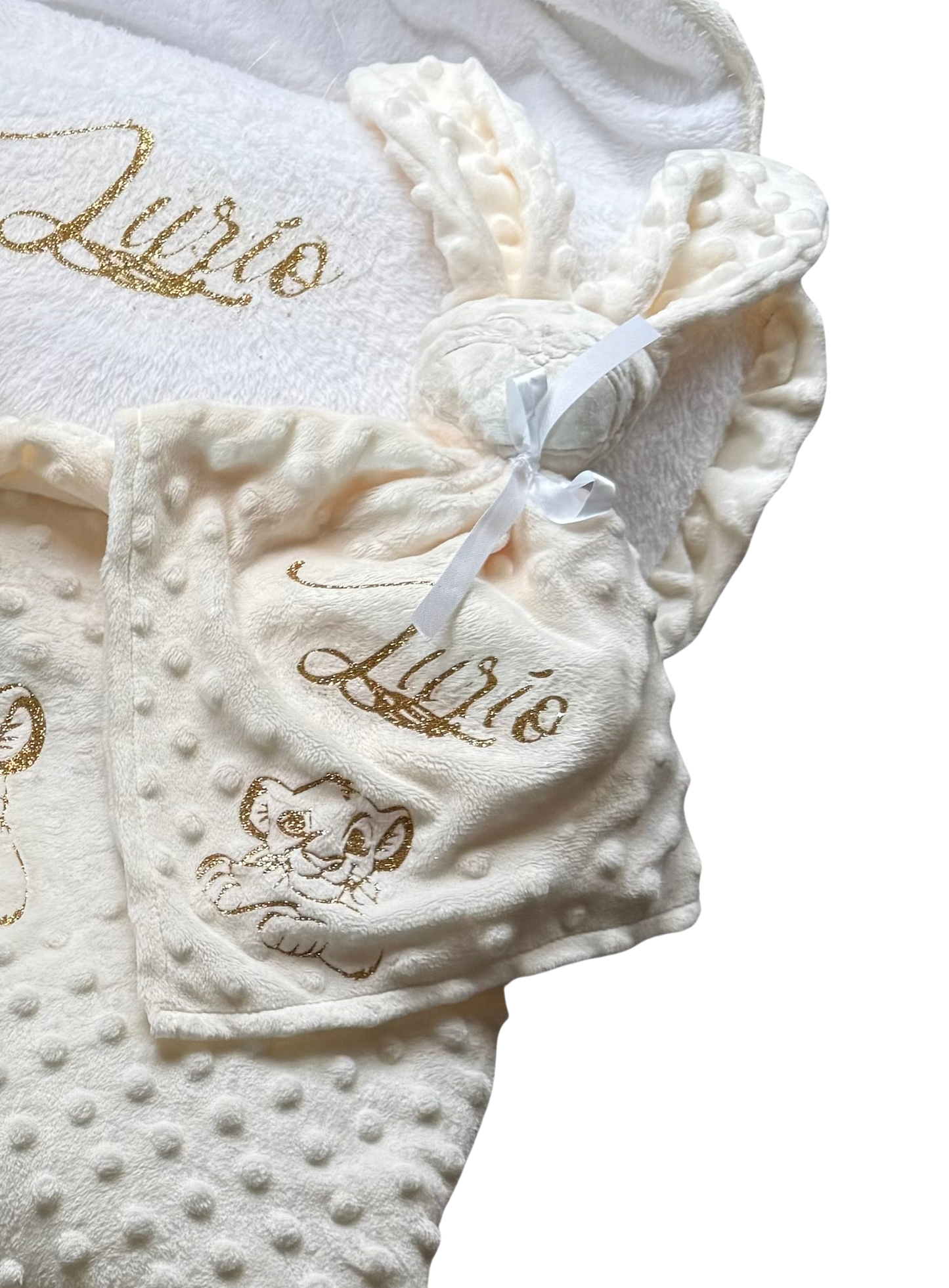 🐰 Doudou lapin personnalisé – Minky