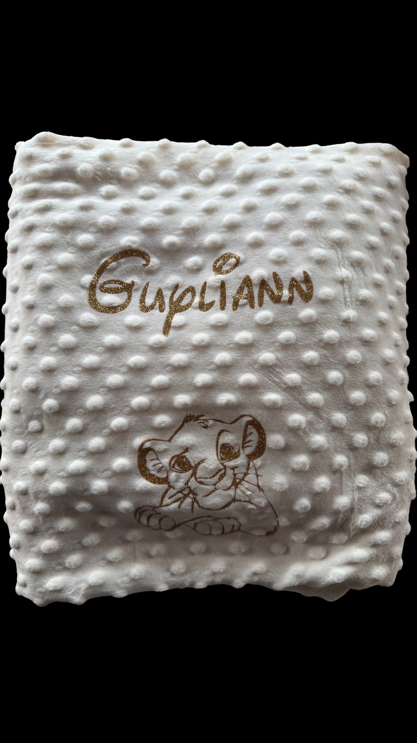 🧸 Couverture Minky personnalisée