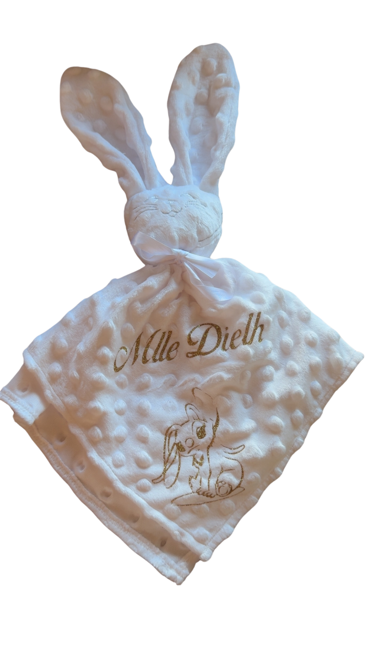 🐰 Doudou lapin personnalisé – Minky
