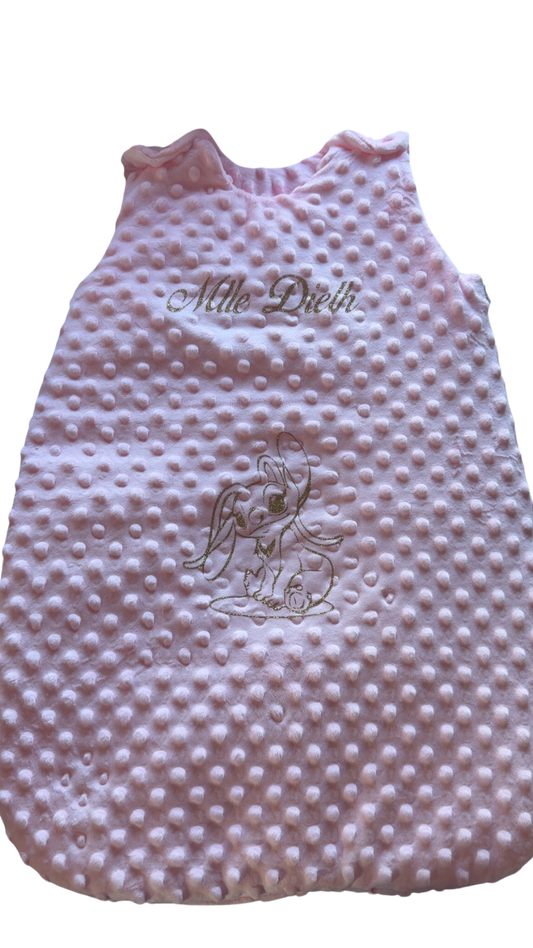 🌙 Gigoteuse Minky personnalisée