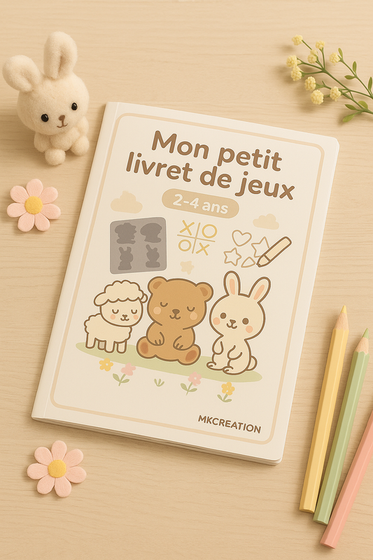 🧩 Mon petit livret de jeux – 2 à 4 ans