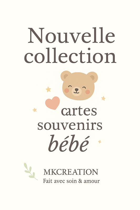 🌿 Cartes Souvenirs – Premières fois de bébé (MKCREATION)