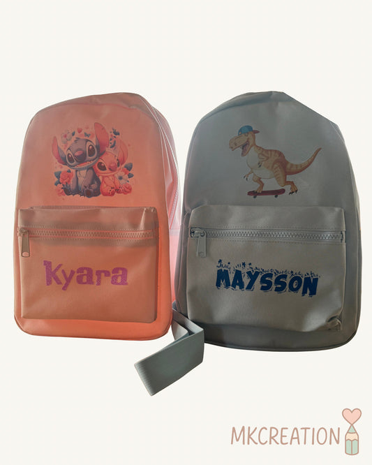 Sac à dos enfant personnalisé – prénom & illustration 🎒