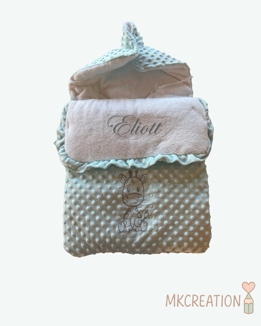 🍼 Nid d’ange Minky personnalisé