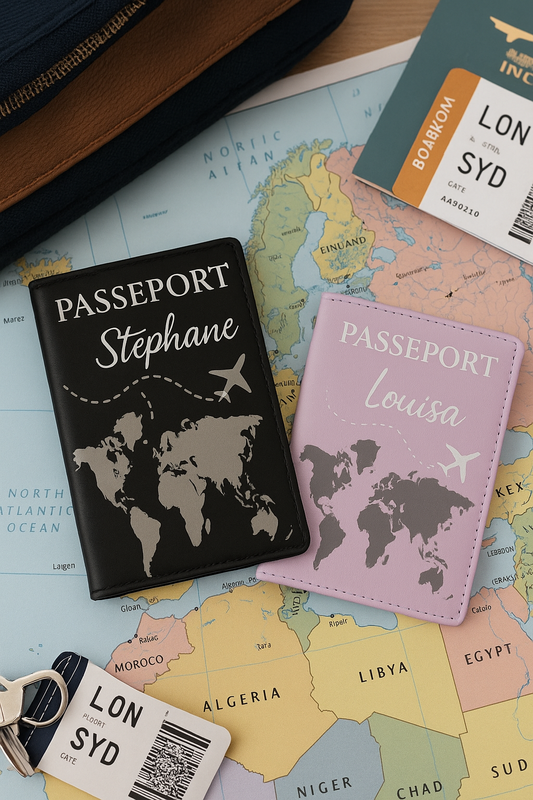Protège passeport personnalisé